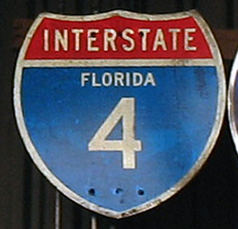 1960s highway marker.