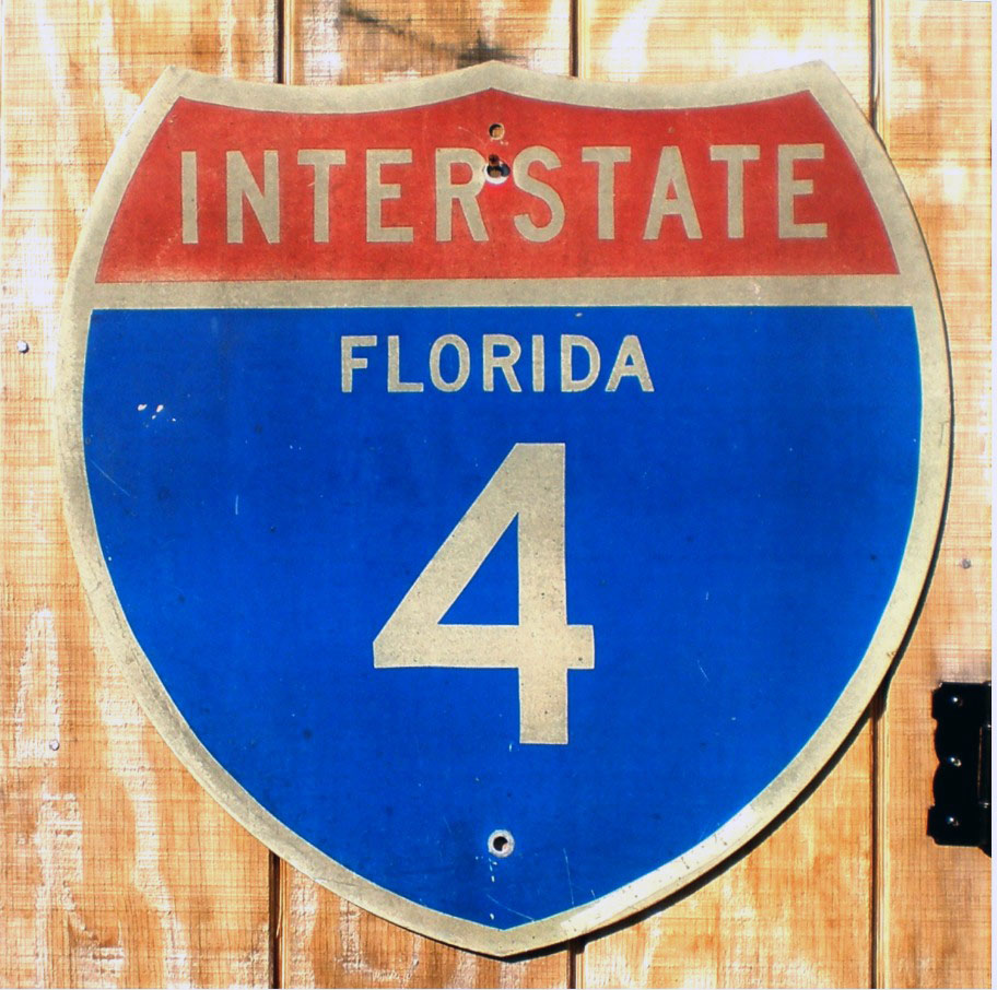 1960s highway marker.