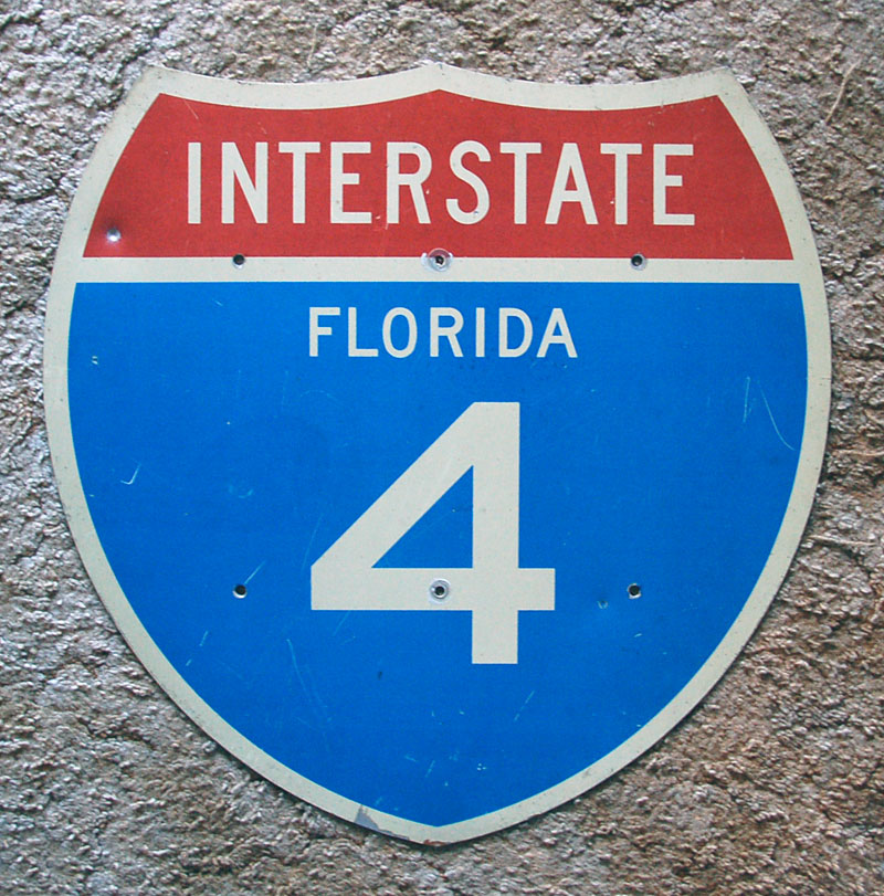 1960s highway marker.