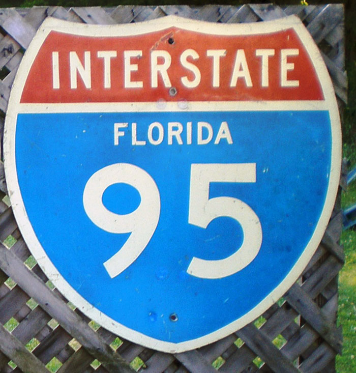 1960s highway marker.