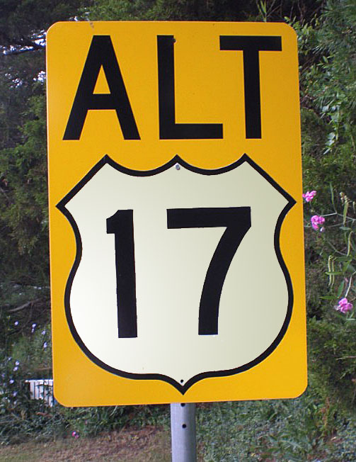1960s highway marker.