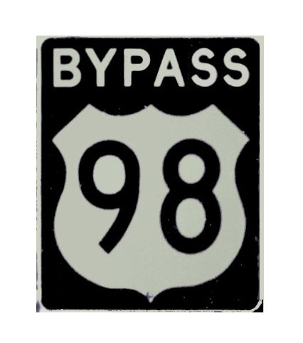 1960s highway marker.  Mockup by Michael Summa