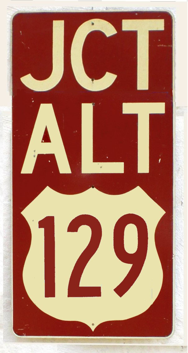 1960s highway marker.  Mockup by Michael Summa