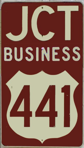1960s highway marker.  Mockup by Michael Summa