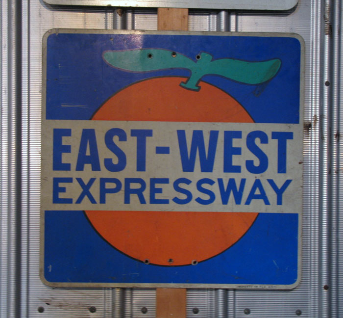1970s highway marker.