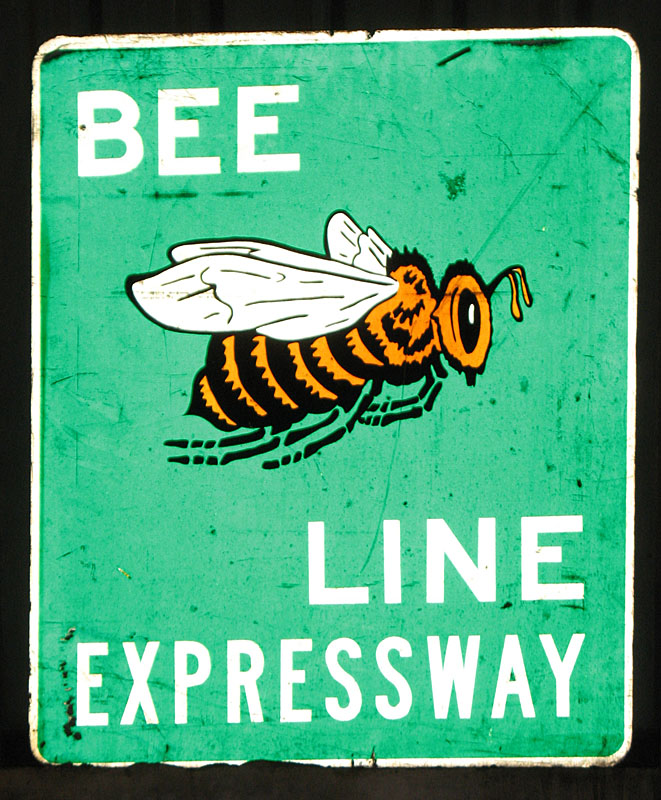 1970s highway marker.