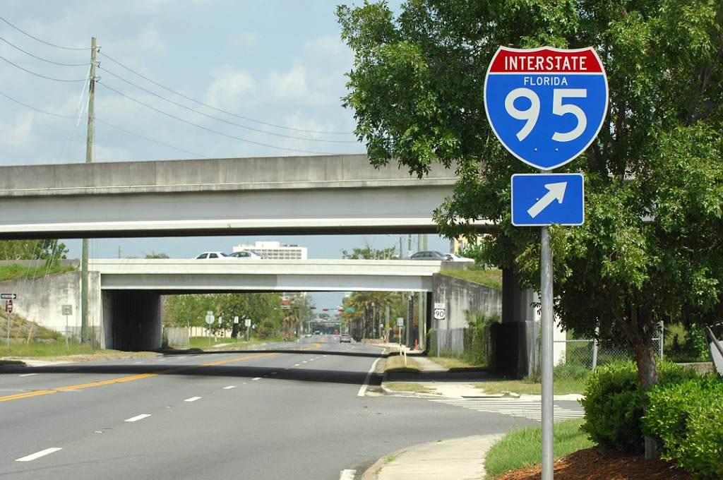 U.S. 90 east at Interstate 95.