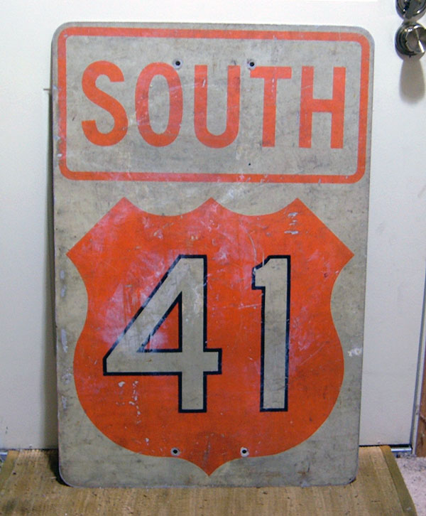 1980s highway marker.