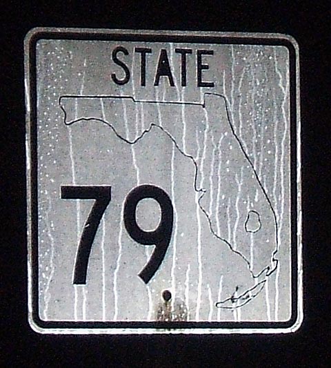 Odd county-erected state highway 79 shield.