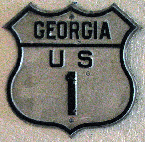 1920s highway marker.