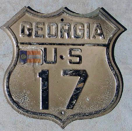 1920s highway marker.
