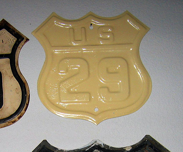 1920s highway marker.