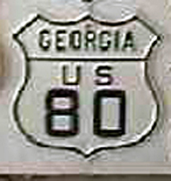1920s highway marker.