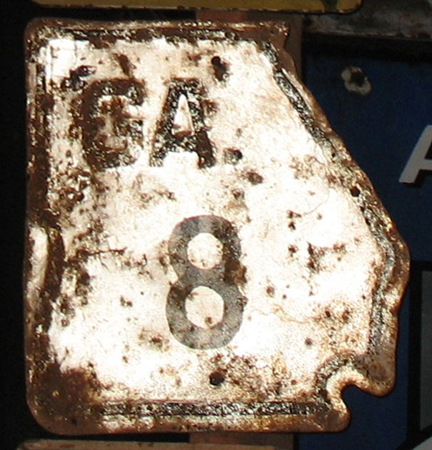 1940s highway marker.