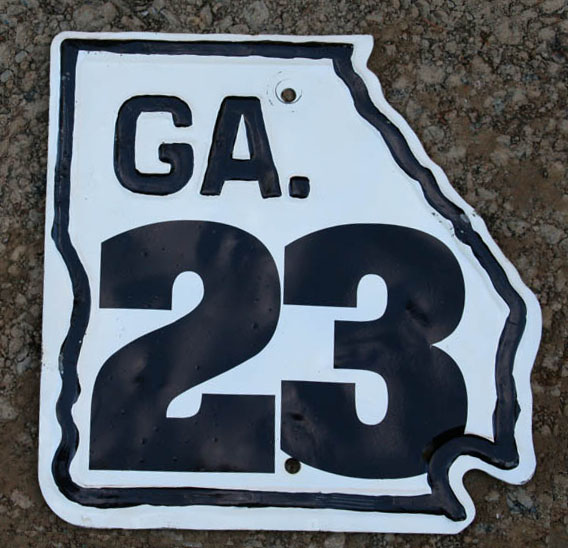 1940s highway marker.