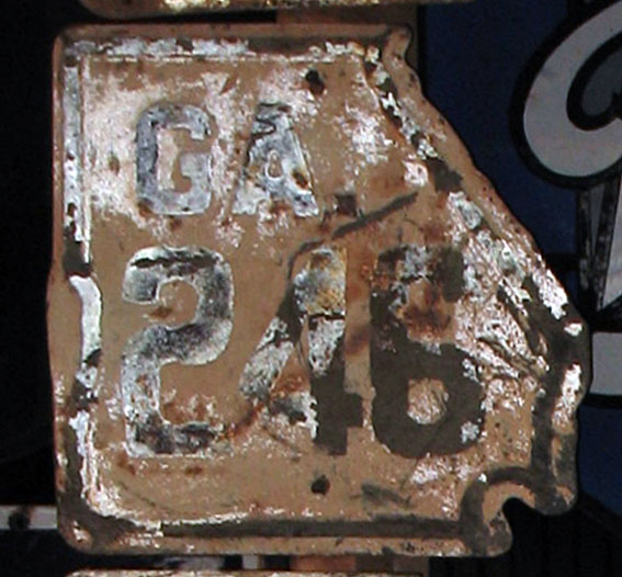 1940s highway marker.