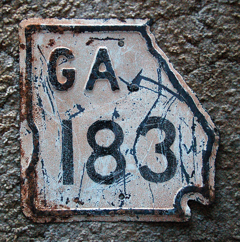 1940s highway marker.