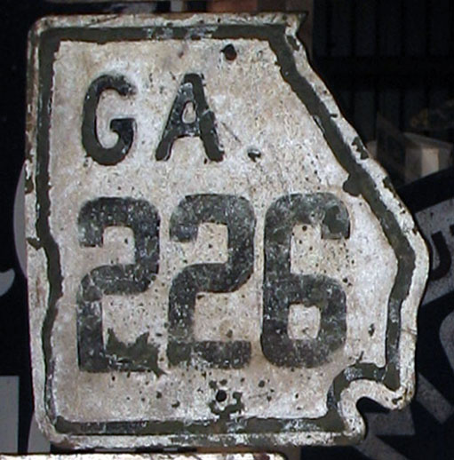 1940s highway marker.