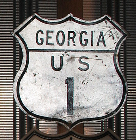 1950s highway marker.