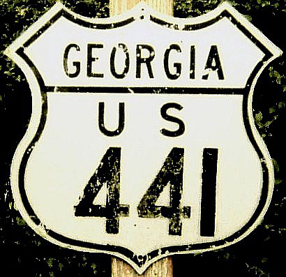 1950s highway marker.