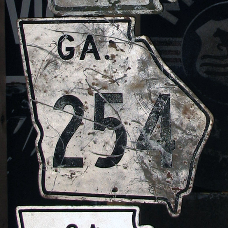 1950s highway marker.
