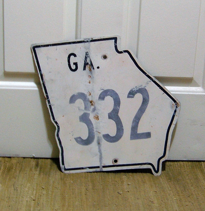 1950s highway marker.
