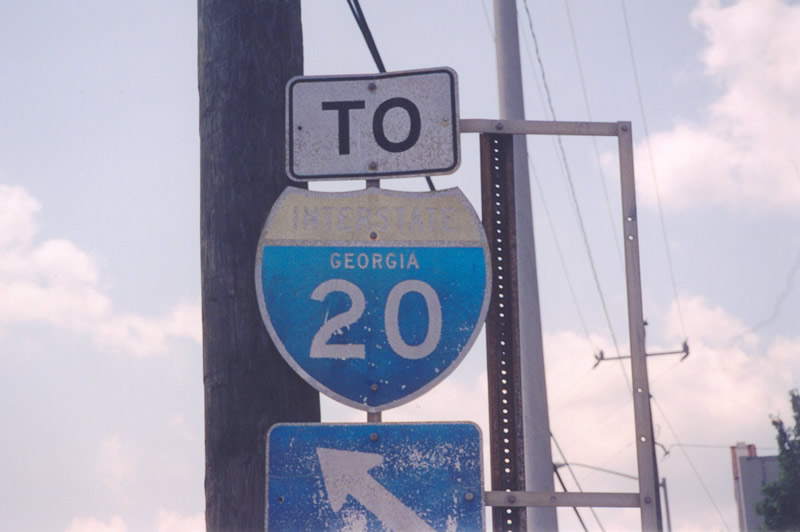 McDaniel Street Southbound 1/2 mile North of I-20 and it is still standing as of 10/12/2004.