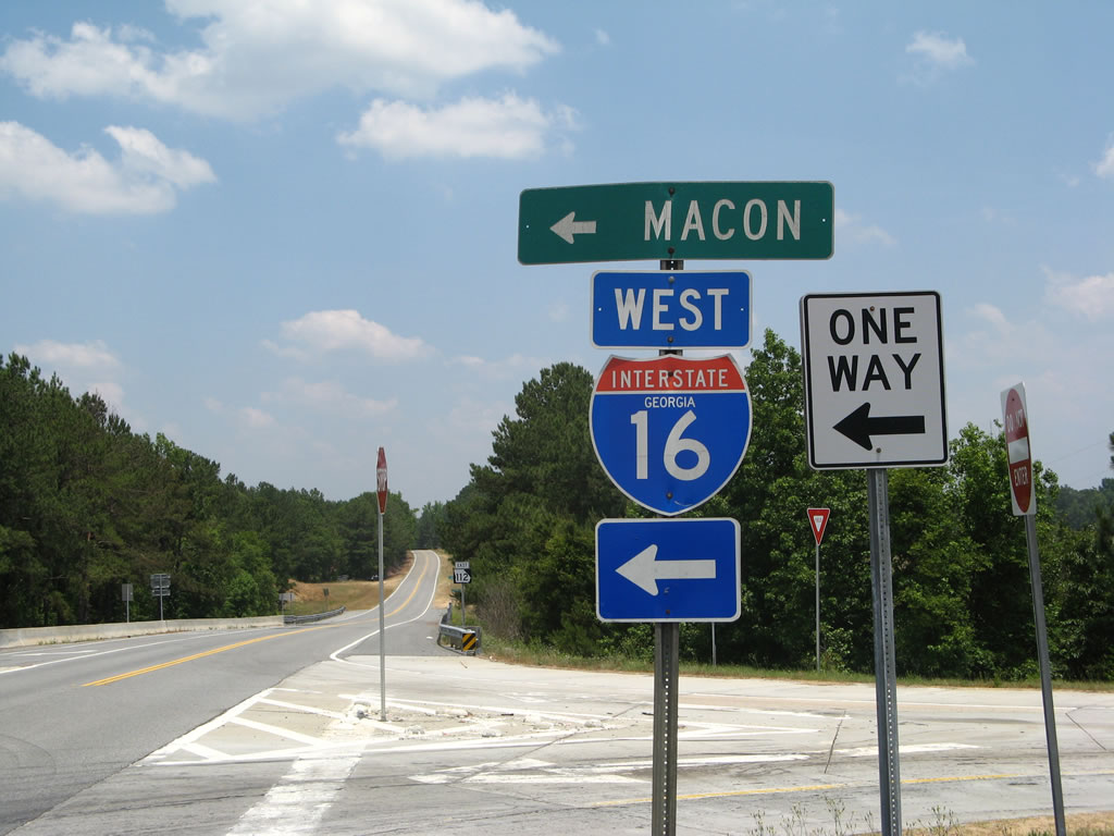 Eastbound Georgia 112 at Interstate 16 west on ramp.