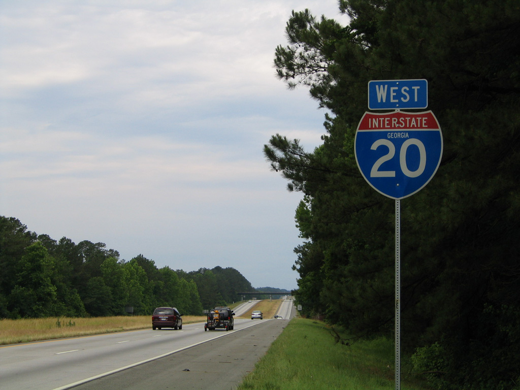 Westbound reassurance marker posted after Exit 172 (U.S. 78 & Georgia 17).