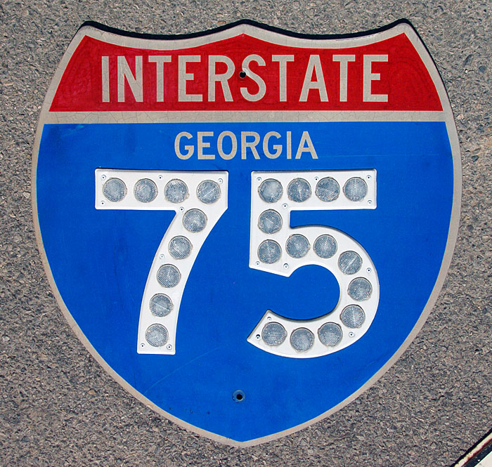 1980s highway marker.