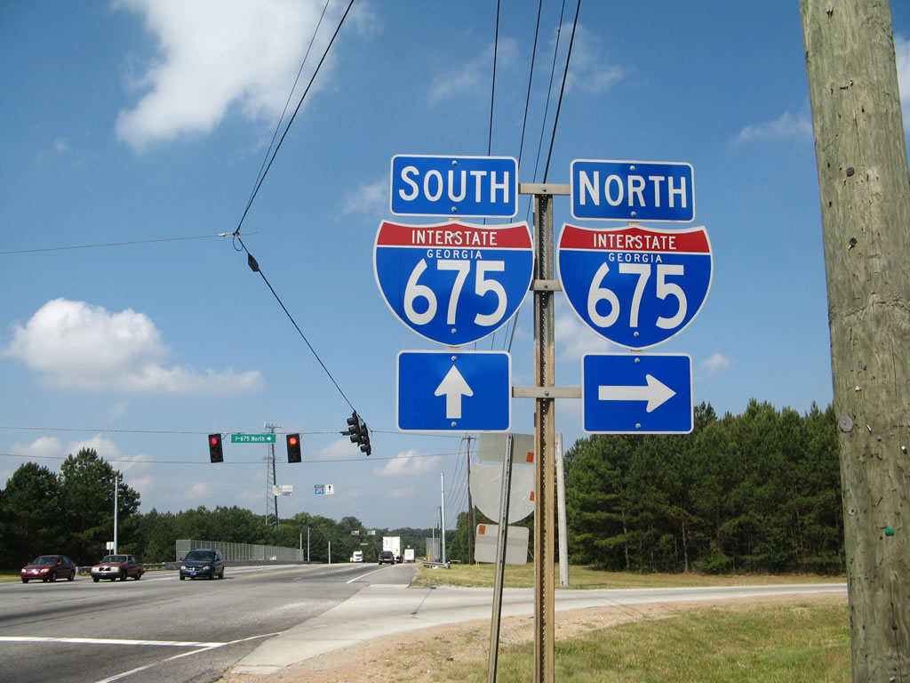 westbound Anvil Block Road at Interstate 675 north on-ramp.
