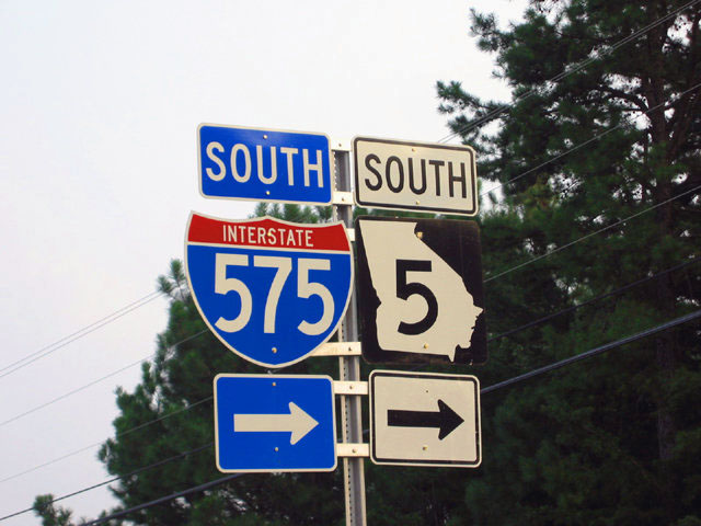 Exit 22 interchange.