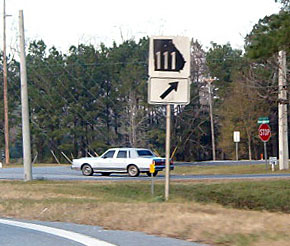 In Florida, pointing to Georgia.