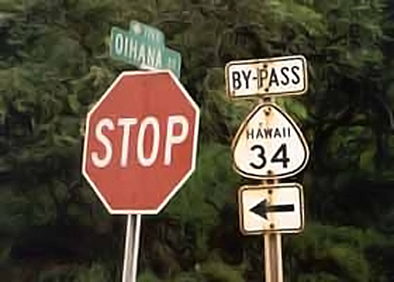 Sign that has been reappropriated for private use.  First