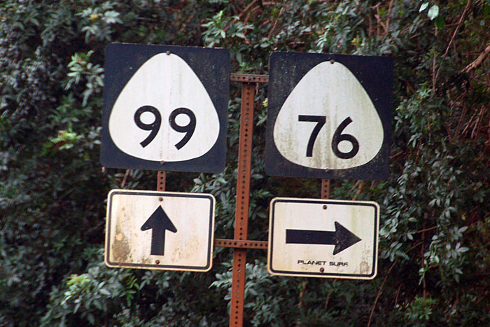 Highway 76 has been 750 for many years, but these signs still remain in the Schofield Barracks area.