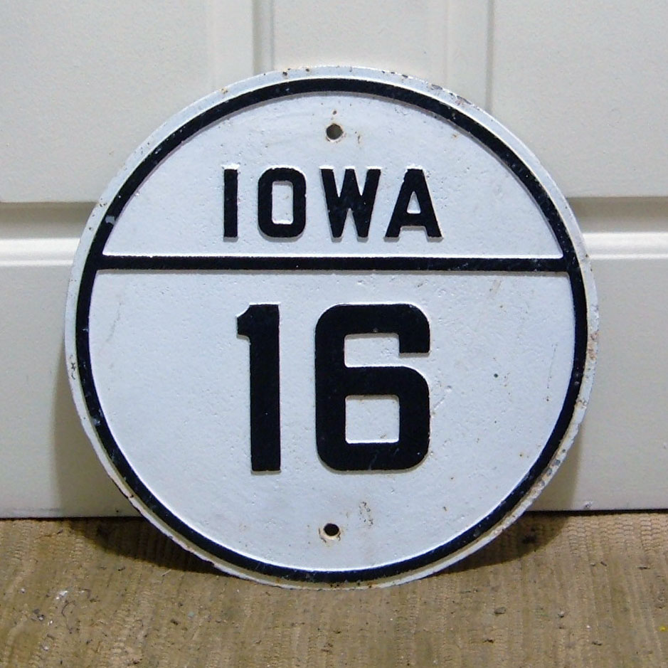 1920s highway marker.