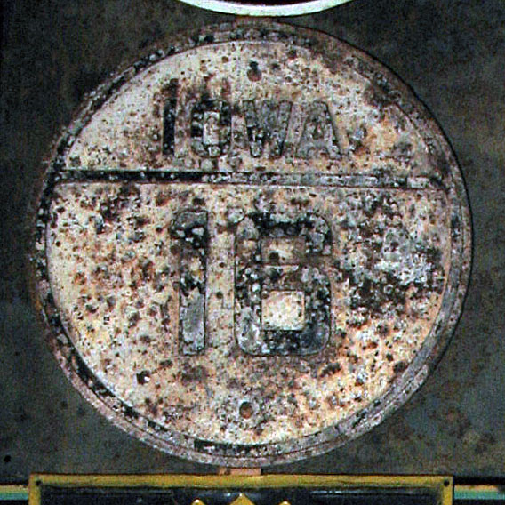 1920s highway marker.