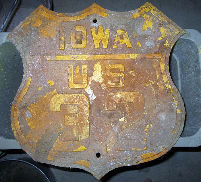1920s highway marker.