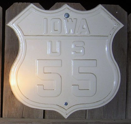 1920s highway marker.