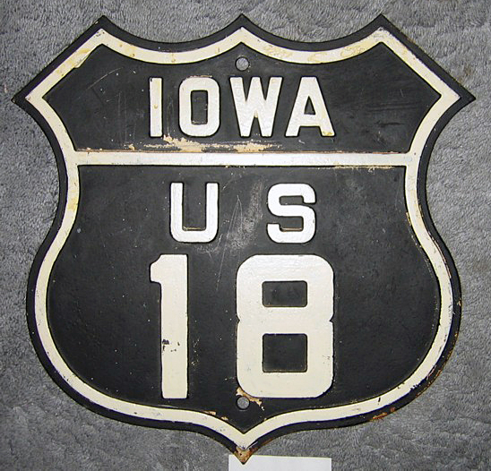 This sign was painted black with white legend as an experiment to test out visibility in the snow.