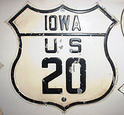 1930s highway marker.