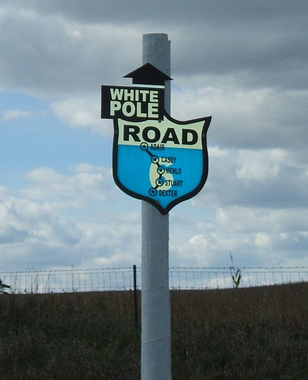 The <a href="http://www.whitepoleroad.com/history.html">White Pole Road</a>, dating back to 1910, became state route 7 in 1922, US-32 in 1926, then US-6 in 1931, and was bypassed in the 1960s.
