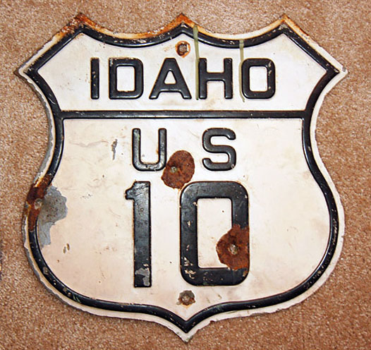 1920s highway marker.