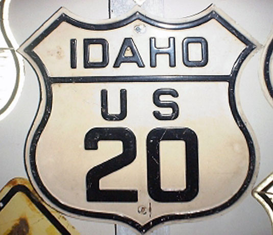 1930s highway marker.