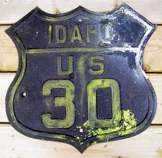 1930s highway marker.