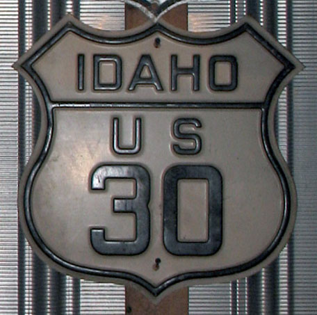 1920s highway marker.