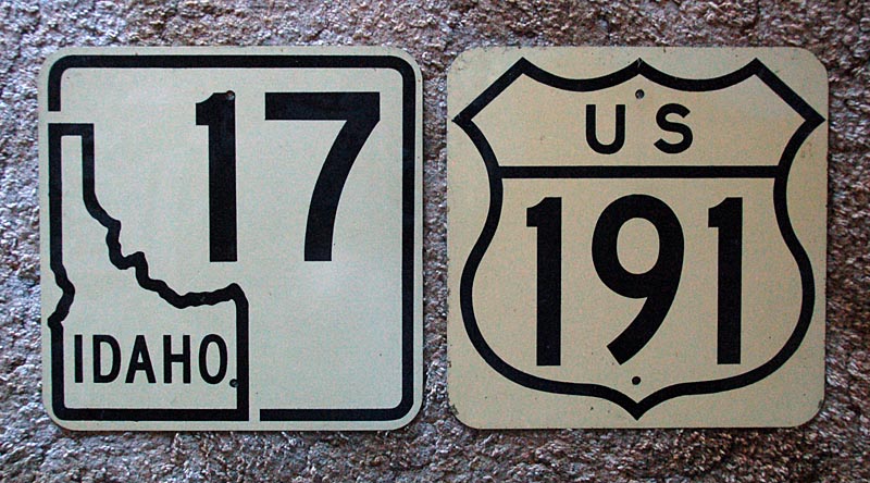 1950s highway marker.