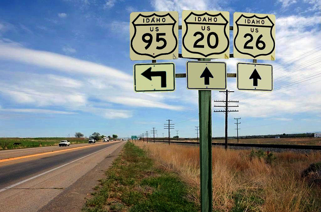 Junction as would be seen in the late 1950s.  Mockup by Michael Summa