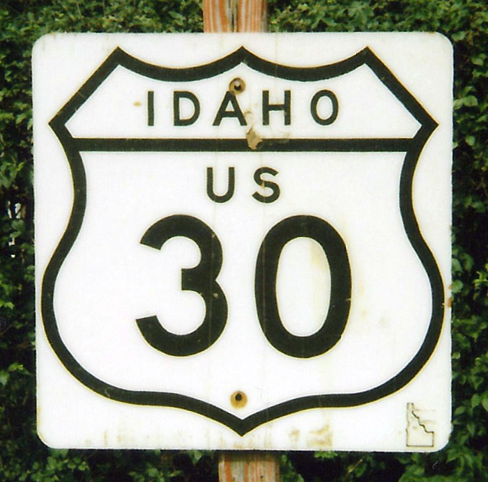 1950s highway marker.