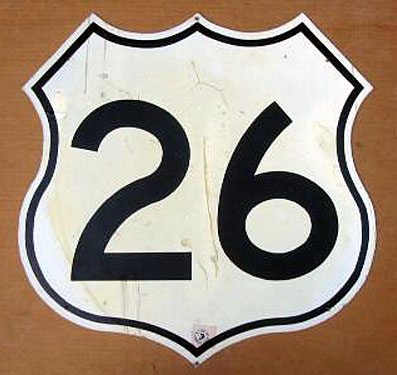 1960s highway marker.